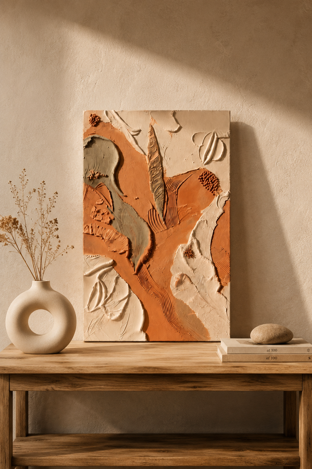 3D Textured Abstract Painting