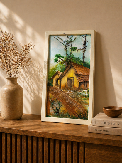 Quiet Dwelling - 3D Textured Wall Art