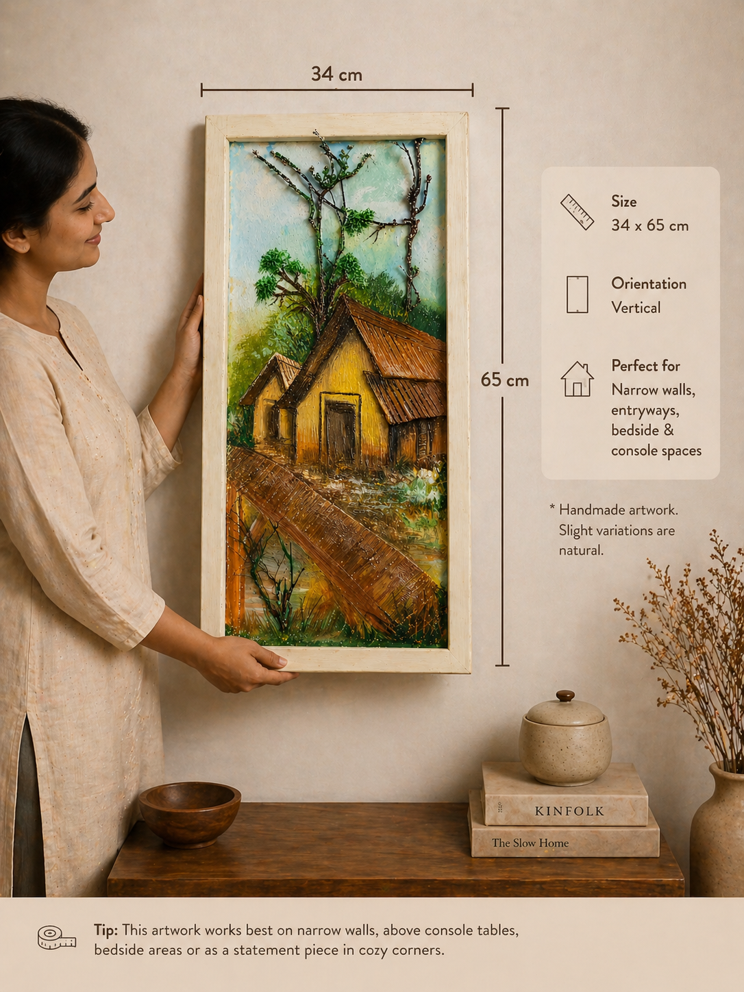 Quiet Dwelling - 3D Textured Wall Art