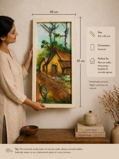 Quiet Dwelling - 3D Textured Wall Art