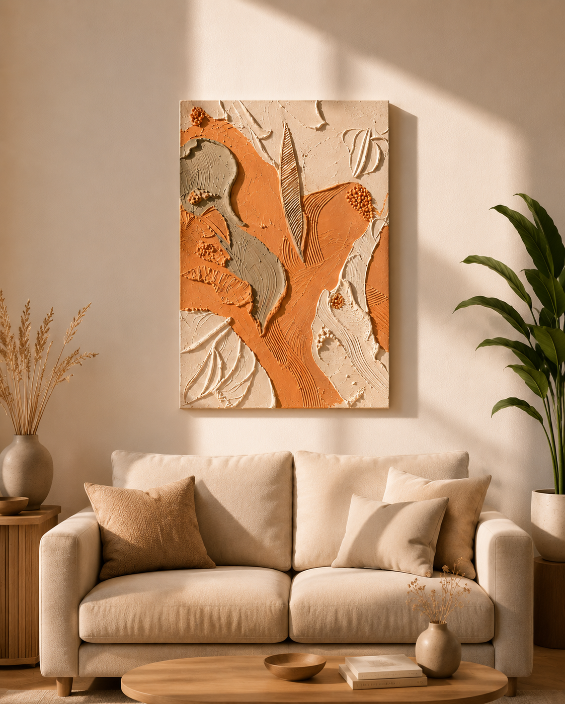 3D Textured Abstract Painting
